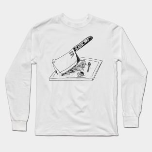 Chop-Chop Cutting Block Cleaver Shirt Long Sleeve T-Shirt